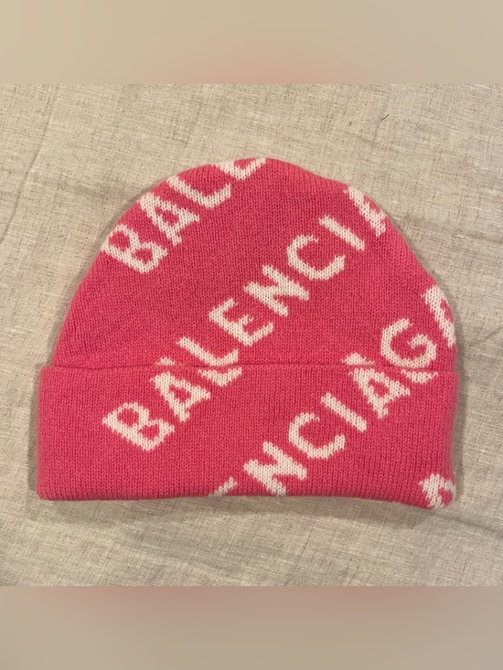 Balenciaga by Demna Wool All Over Knit Logo Beanie Hat main image 7